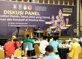 Wujudkan Pemilu 2024 Aman Kondusif, Polda Riau Inisiasi Diskusi Panel