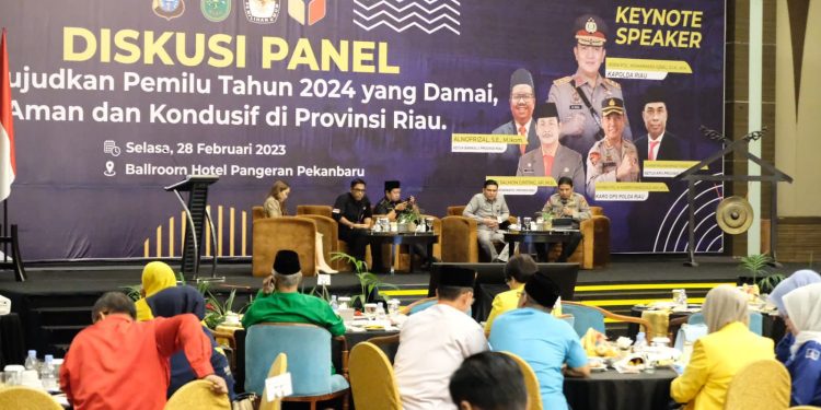 Wujudkan Pemilu 2024 Aman Kondusif, Polda Riau Inisiasi Diskusi Panel