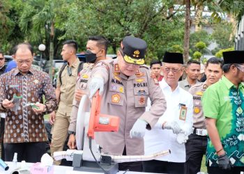 Jelang Ramadhan, Polda Riau Musnahkan Narkoba, Miras hingga Knalpot Brong