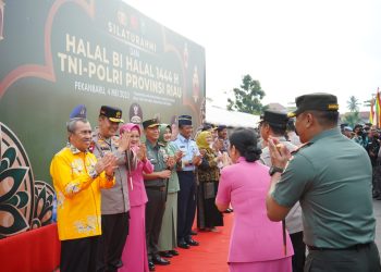 Silaturahmi dan Halalbihalal TNI-Polri, Kapolda Riau Sebut Kesuksesan Polri Keberhasilan TNI