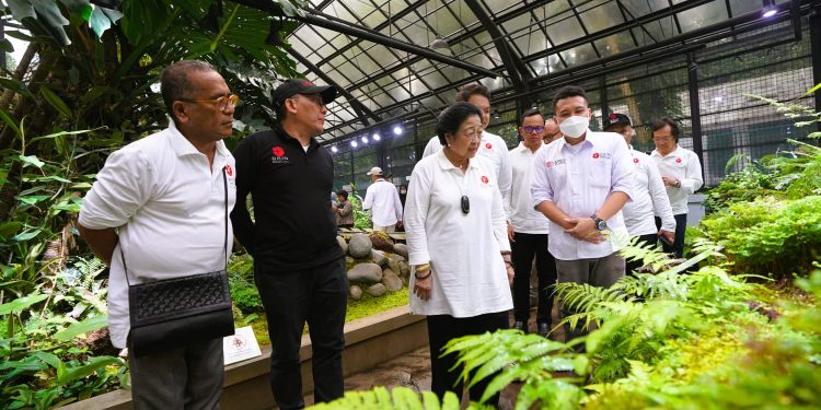 HUT Kebun Raya Bogor ke-206, Megawati Resmikan Rumah Kaca Anggrek Soedjana Kassan