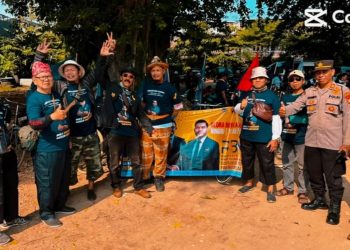 Hadiri Apel Siaga NasDem, Bacaleg Milenial Aditya Barkah Dikawal Komunitas Sepeda Ontel