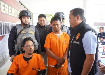Polisi Riau Ringkus Dua Perampok Sadis yang Tembak Wajah Korban dan Gasak Uang Tunai