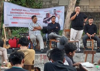 Aktivis Sorowajan Diskusi Bedah Buku Hitam Prabowo
