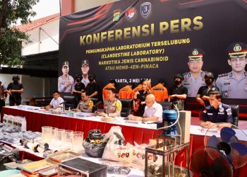 Polisi tetapkan 5 tersangka dari pengungkapan narkoba di Sentul Bogor