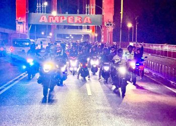 Bareng Kapolda Sumsel, Klub Motor Ikut Patroli Jaga Kamtibmas Kota Palembang