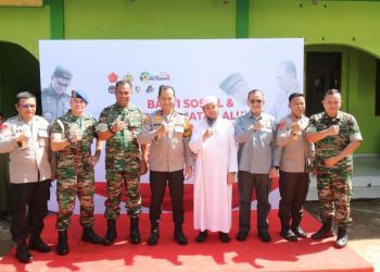 Wakapolda Sumsel Bersama Kasdam II Sriwijaya Pimpin Bakti Sosial dan Kesehatan Alumni Akabri 1994 