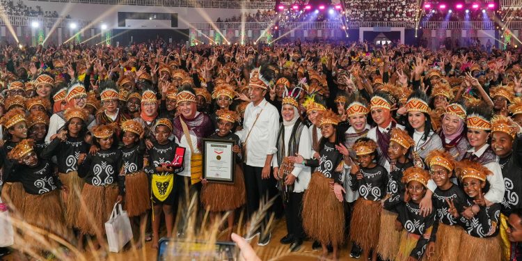 Puncak HAN 2024, Lebih dari 2 Ribu Anak Menari Kolosal Cetak Rekor MURI