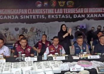 Polisi Bongkar Pabrik Narkoba Terbesar di Malang