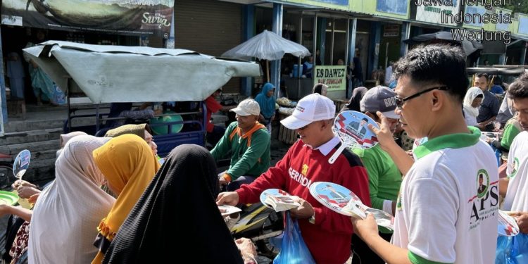 Pegadang Pasar Demak Siap Menangkan Sudaryono di Pilgub Jateng