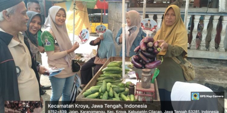 Pegadang Pasar Induk Kroya Cilacap Kompak Dukung Sudaryono di Pilgub Jateng
