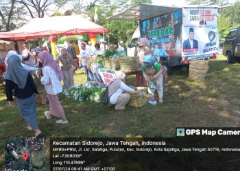 Dukung Sudaryono Jadi Gubernur, Papera Salatiga Gratiskan 1 Ton Sayur Segar