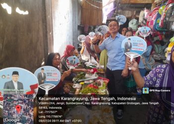 Ibu-ibu Pedagang Pasar Grobogan Dukung Sudaryono: Kapan Lagi Punya Putra Daerah Jadi Gubernur 