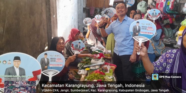 Ibu-ibu Pedagang Pasar Grobogan Dukung Sudaryono: Kapan Lagi Punya Putra Daerah Jadi Gubernur