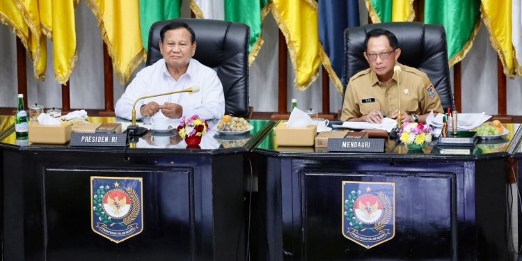 Di Hadapan Prabowo, Tito Wanti-wanti Pemda Jaga Laju Inflasi