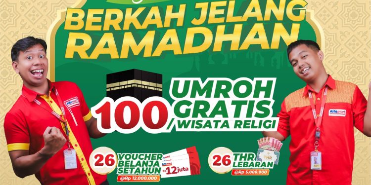 Alfamart Bagikan 100 Umrah Gratis dan Wisata Religi, Simak Cara Mendapatkannya!