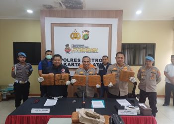 Pemuda Pengangguran Dibekuk Polres Jaksel Buntut Edarkan Ganja 13,37 Kilogram