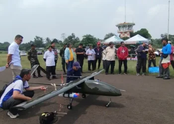 BRIN Uji Coba Drone Alap-alap: Terbang Mulus Bawa Tabung Flare di Ketinggian Seribu Kaki