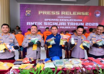 Polda Jambi Amankan 247 Tersangka dalam Operasi Antik Siginjai selama 20 Hari