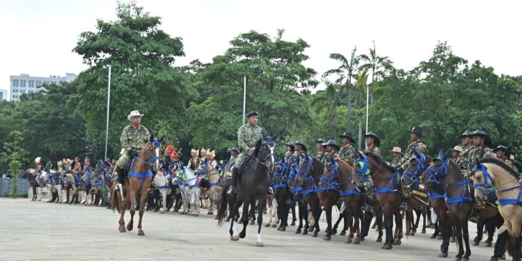 Resmikan 130 Personel, Kemhan Pastikan Komcad Berkuda Tampil pada HUT Ke-80 TNI