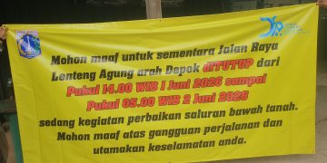 Perbaikan Saluran Masih Berlangsung, Pembukaan Jalan Lenteng Agung Dilakukan Bertahap