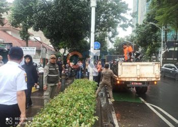 Gelar Razia, Sudinhub Jaksel Angkut dan Cabut Pentil Kendaraan Parkir Liar di Senopati-Gunawarman