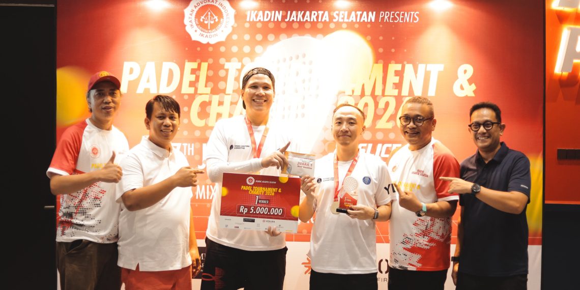 IKADIN Jaksel Helat Turnamen Padel, Perkuat Solidaritas dan Budaya Sehat di Kalangan Advokat