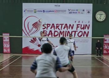 Spartan Fun Badminton 2026 Ajang Silaturahmi Wartawan, Duet Bonfilio-Bayu Sabet Juara