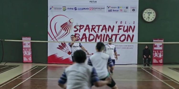 Spartan Fun Badminton 2026 Ajang Silaturahmi Wartawan, Duet Bonfilio-Bayu Sabet Juara