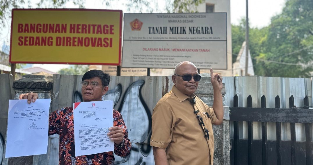 Sengketa Lahan di Menteng, Dua Brigjen Resmi Dilaporkan ke Puspom TNI
