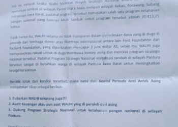 Dianggap Antek Asing, Massa Aksi Minta Walhi Dibubarkan
