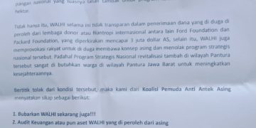 Dianggap Antek Asing, Massa Aksi Minta Walhi Dibubarkan